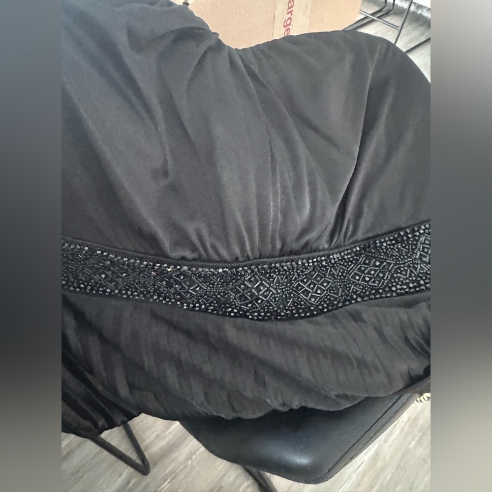 City Chic Black Strapless Gown - Picture 3 of 3